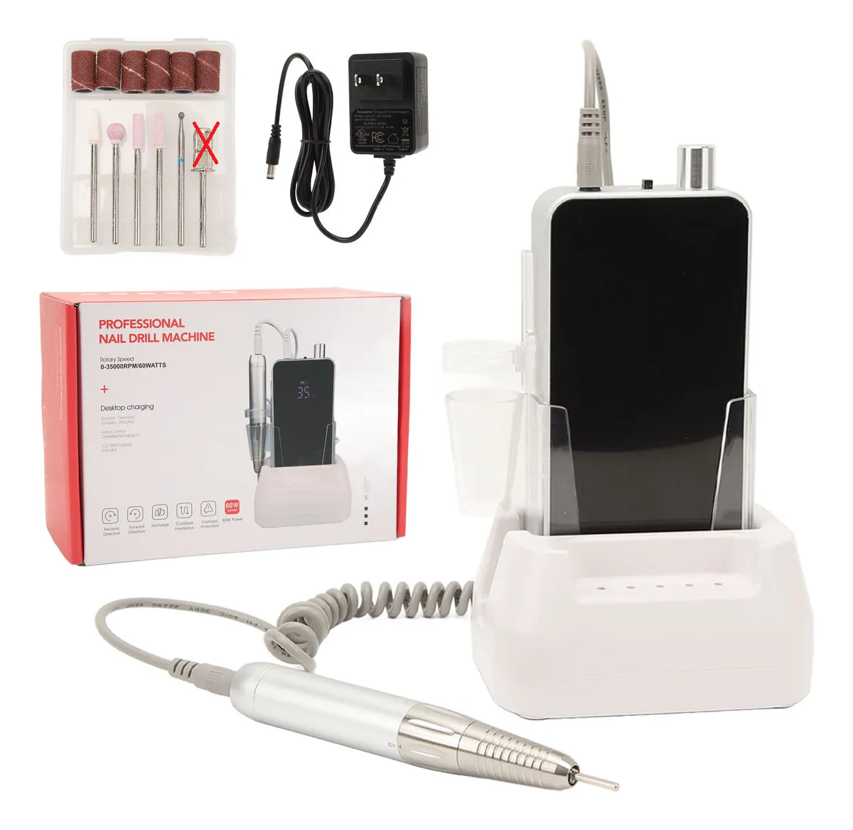 Drill Taladro de uñas profesional recargable, portatil (usado)