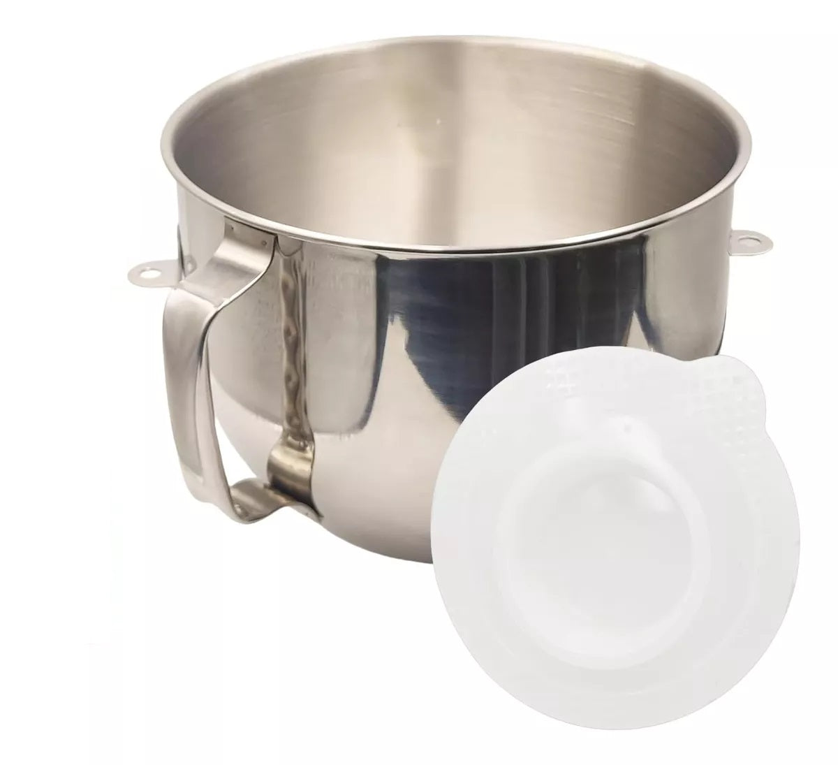 Cuenco mezclador de acero inoxidable de 7qt con tapas comp. kitchenaid de pie