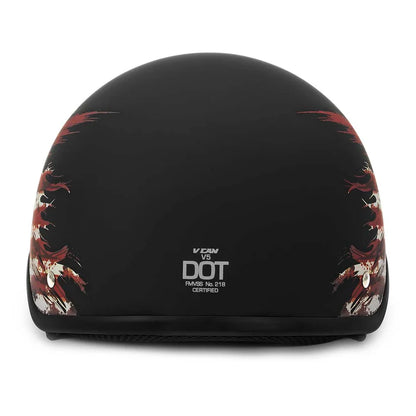 Casco De Motocicleta Vcan de cara abierta, V5. talla M