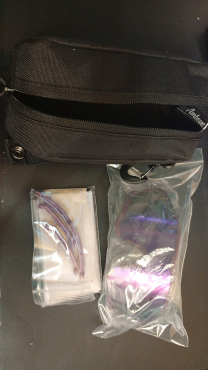 Gafas de sol deportivas, protección UV400, Ambeye, con estuche.