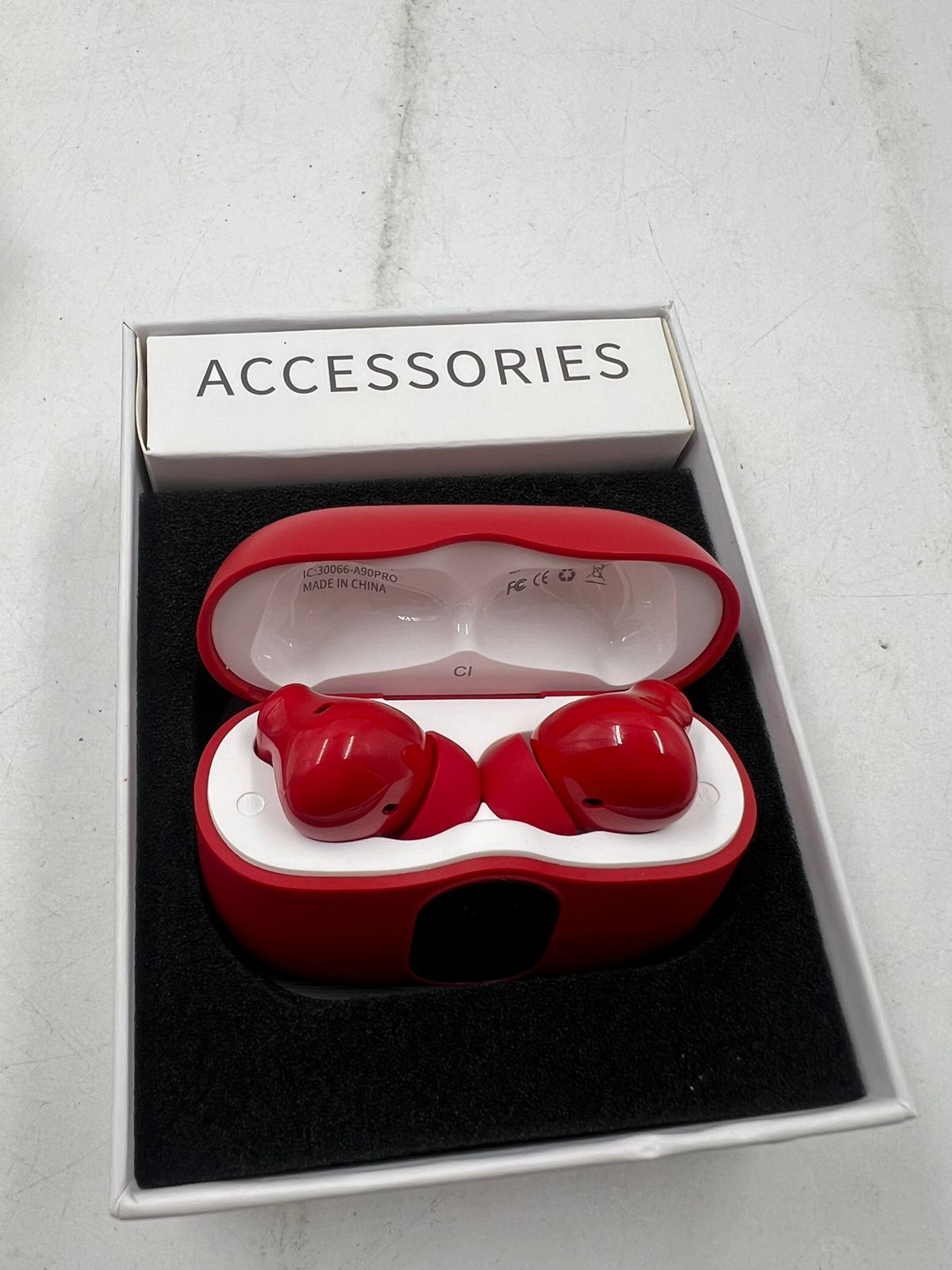 Auriculares Inalámbricos Btootos A90 Bluetooth rojo (USADO)