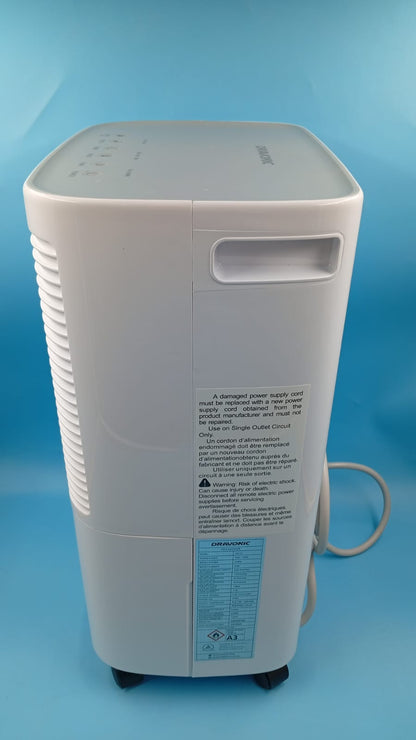 Deshumidificador Dravonic DA121, de 2500 ft , 34 pintas, Temporizador