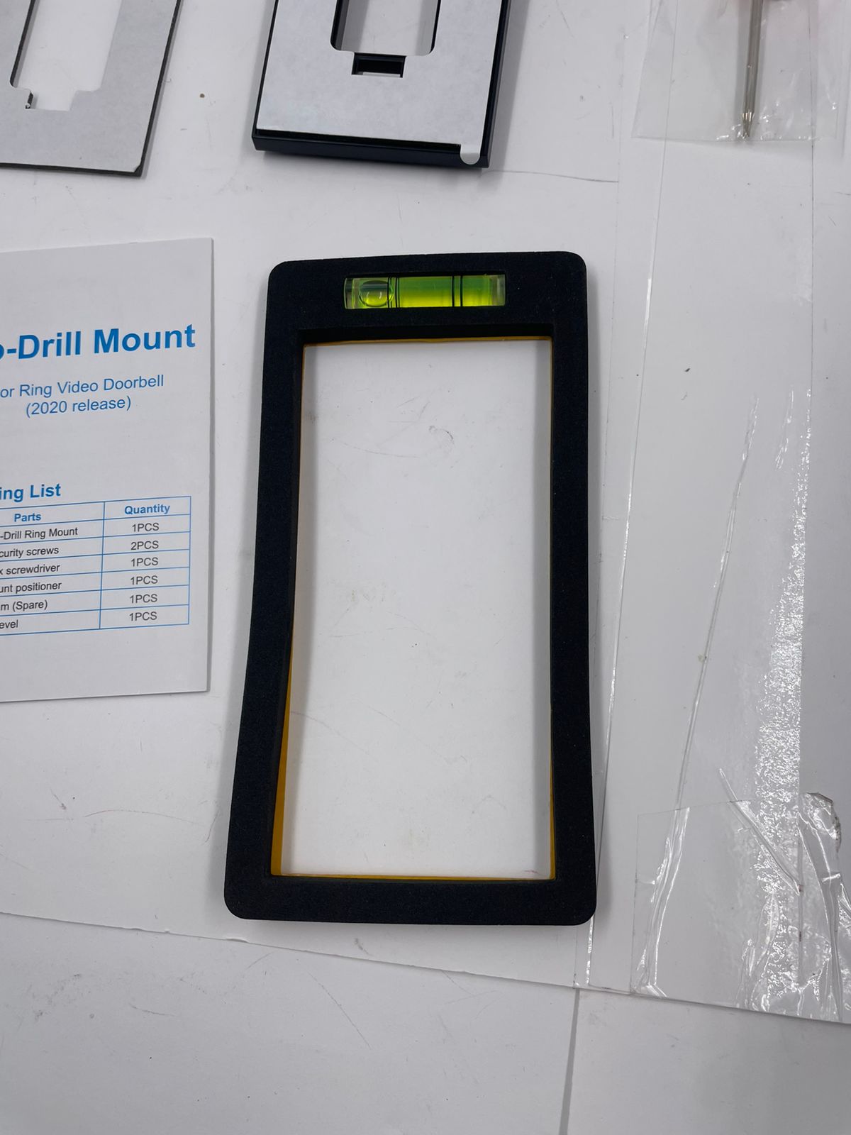 KIMILAR Soporte adhesivo sin taladro para timbre de video RlNG.