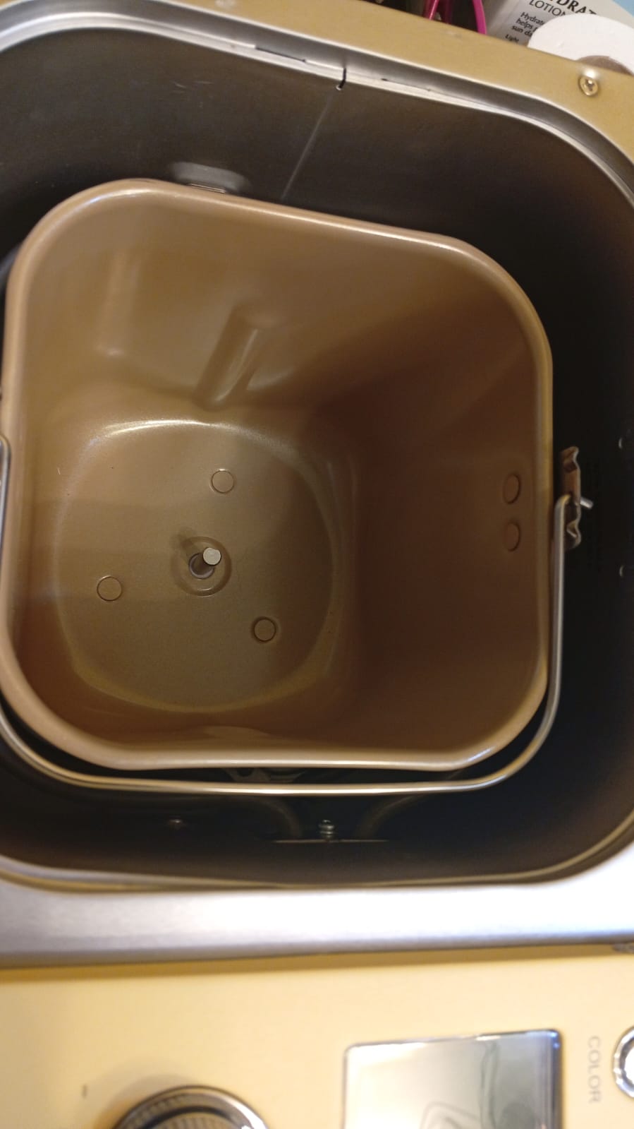 Maquina de pan, antiadherente, pequeña, 2lb, color de corteza (USADA).