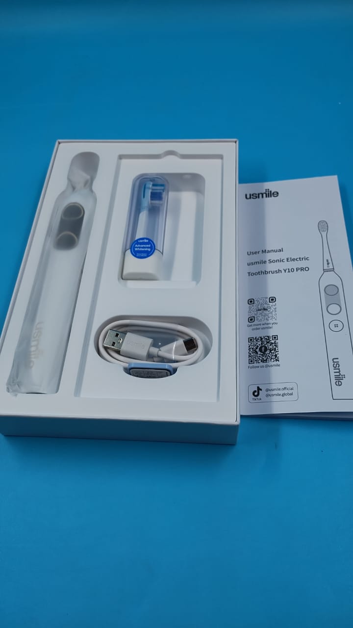 Cepillo de dientes eléctrico recargable, impermeable, (USADO).