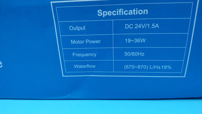 Limpiador eléctrico de peceras, 8 en 1, Suness 36W (USADO)