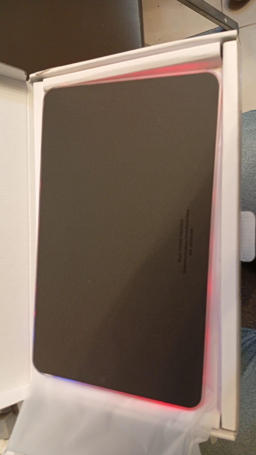 Mini teclado Bluetooth inalámbrico, 7 colores RGB,  iOS, Android.