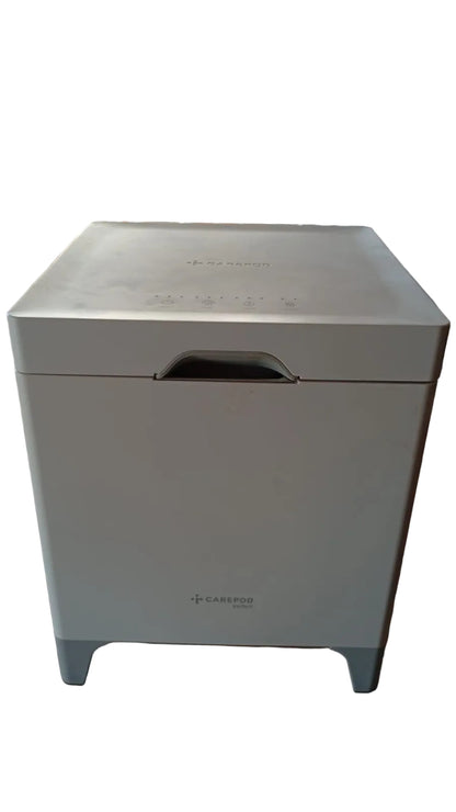 Humidificador híbrido, Carepod, acero inoxidable frío/cálido (USADO).