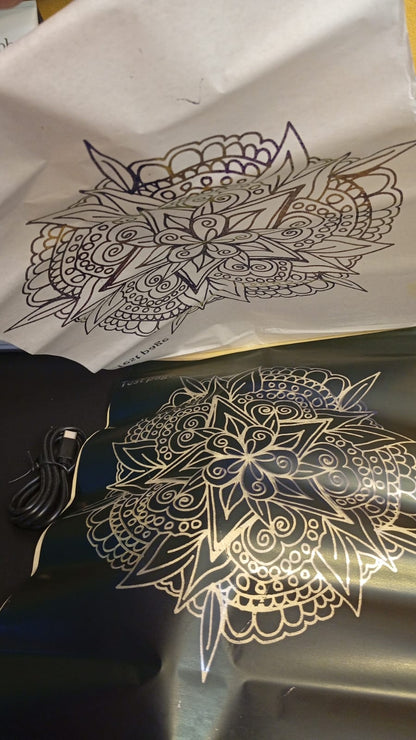 Impresora inalámbrica de stencils de tatuaje, portátil (USADA).