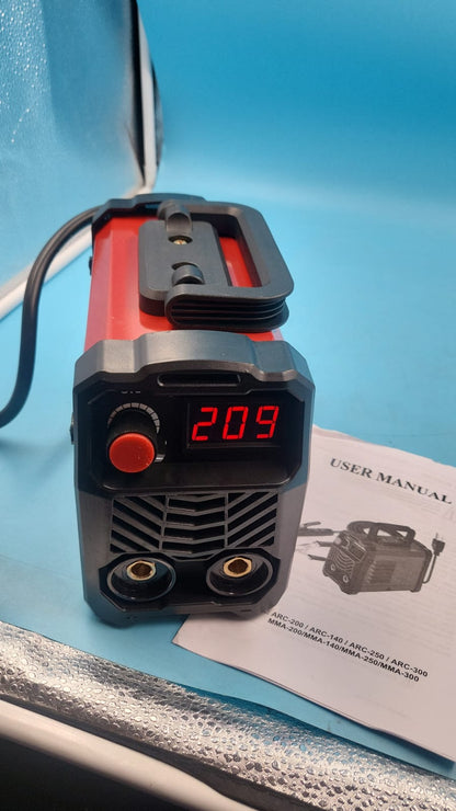 Soldadora Inversora 200A IGBT 110V Portátil Arranque En Caliente