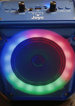 Máquina de karaoke JOYC, 2 micrófonos inalámbricos y luces RGB