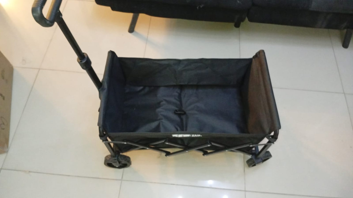 Carro plegable plegable, resistente, 180 lbs. (Detalle en rueda).