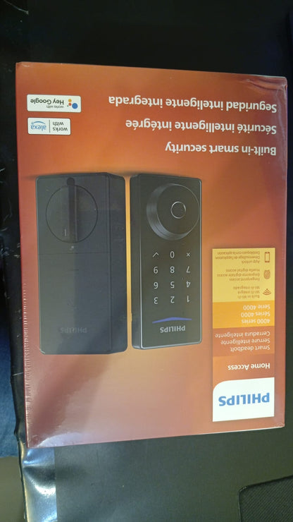 Philips Cerradura de Puerta Inteligente con Asa, Bloqueo Automático.