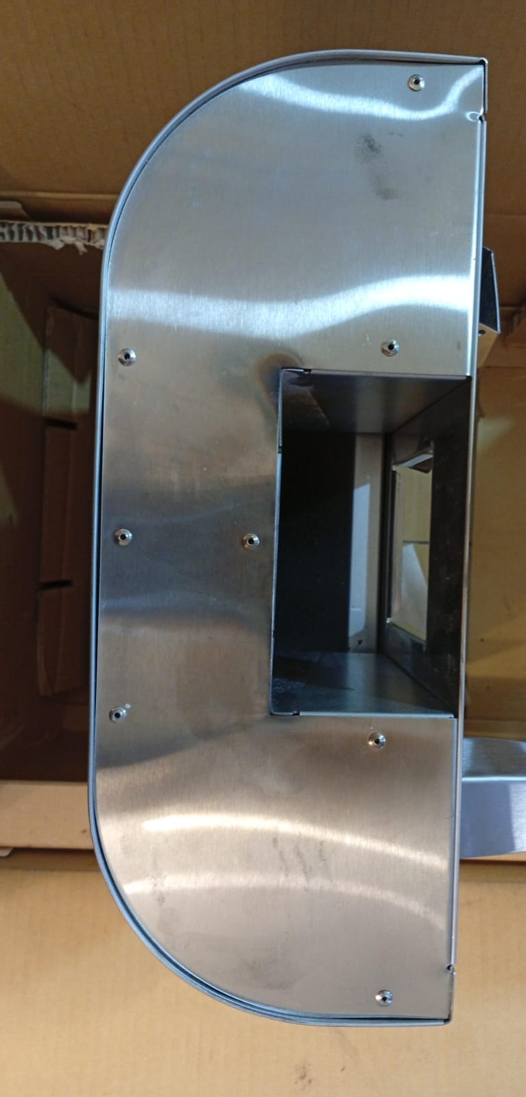 Horno de pizza, madera de pellets, portátil, stainless steel.(USADO)