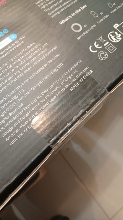 Luces de cuerda Govee de neón para exteriores, 64 pies, RGBIC IP67.