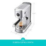 Cafetera espresso, 20 bares, depósito 940ml, espumador de leche.