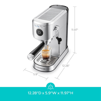 Cafetera espresso, 20 bares, depósito 940ml, espumador de leche.