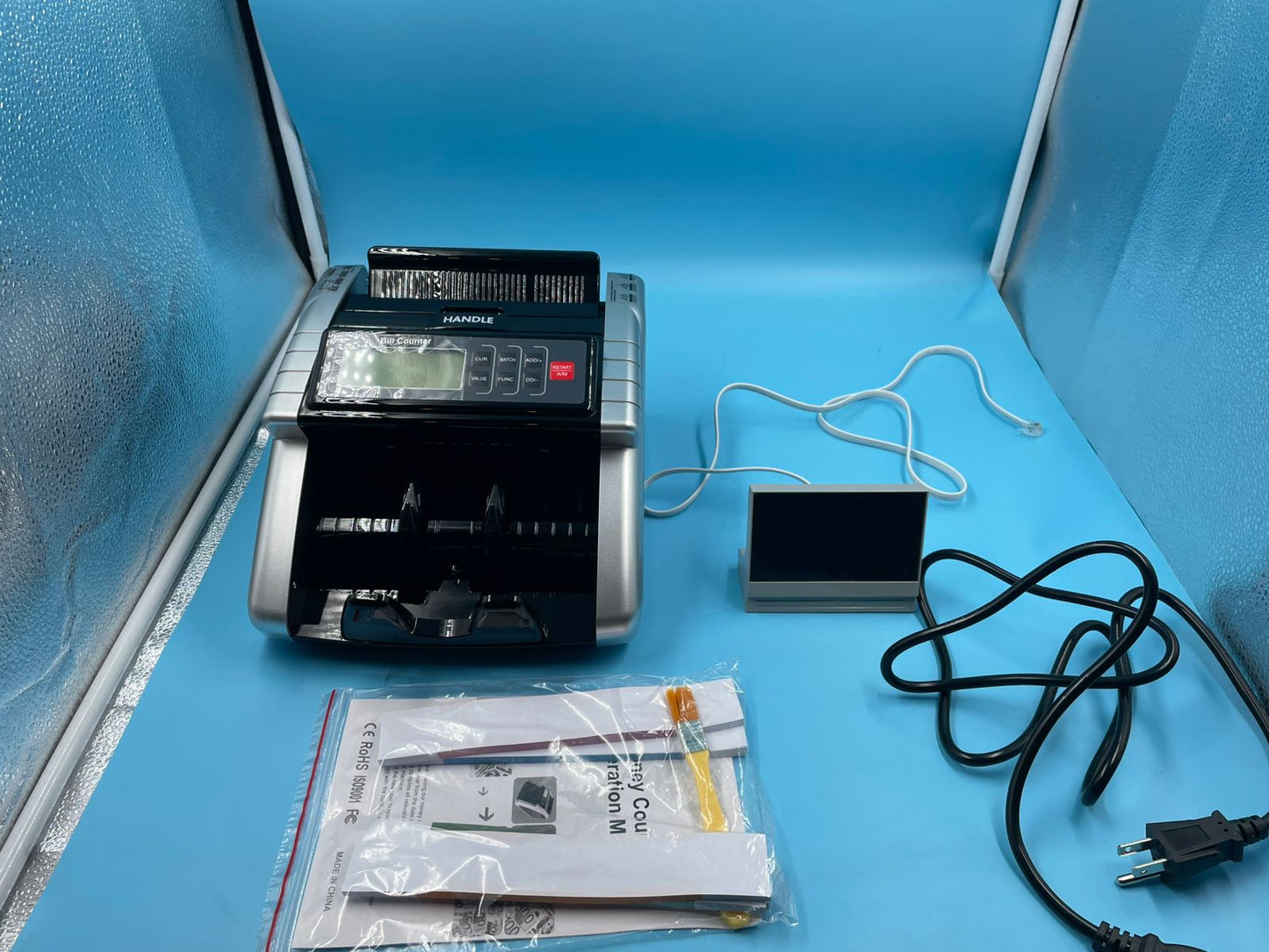 Aneken Máquina de contador de dinero con contador de valor.