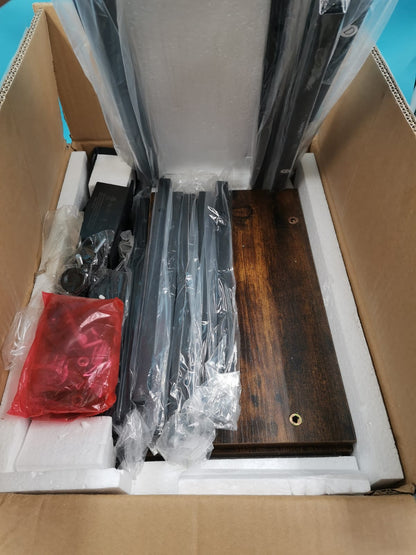 Mesa Consola Delgada con Carga USB Color Madera 1 metro.