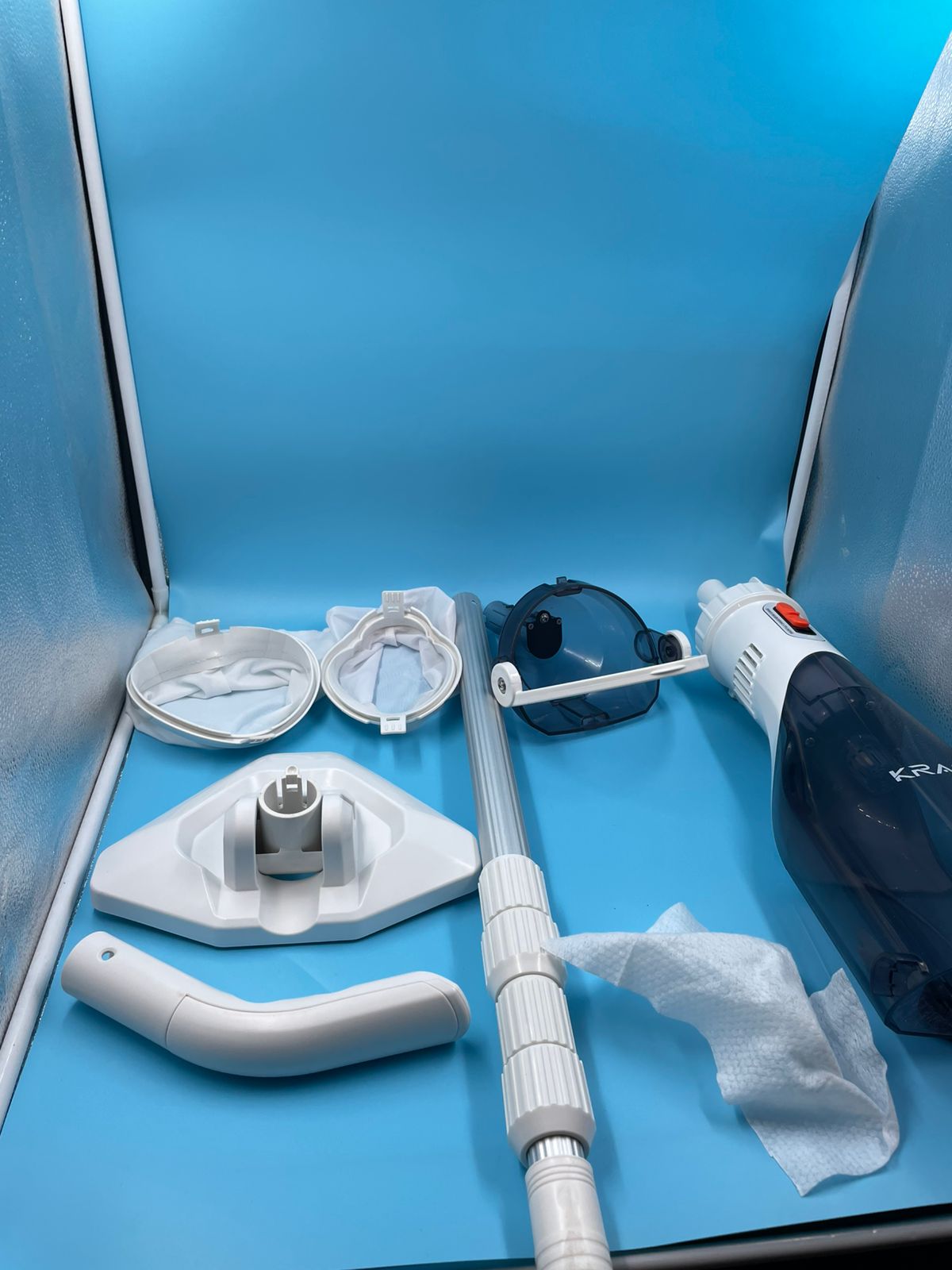 KRAFTEK Aspiradora de piscina,recargable inalámbrica.(USADA)