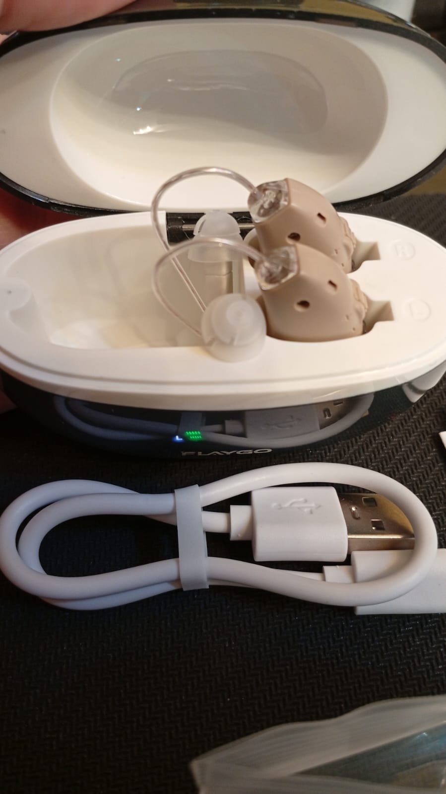 Auxiliares auditivos FLAYGO, cancelación inteligente de ruido.