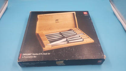Juego de cuchillos para carne Henckels de acero inoxidable de 8 piezas