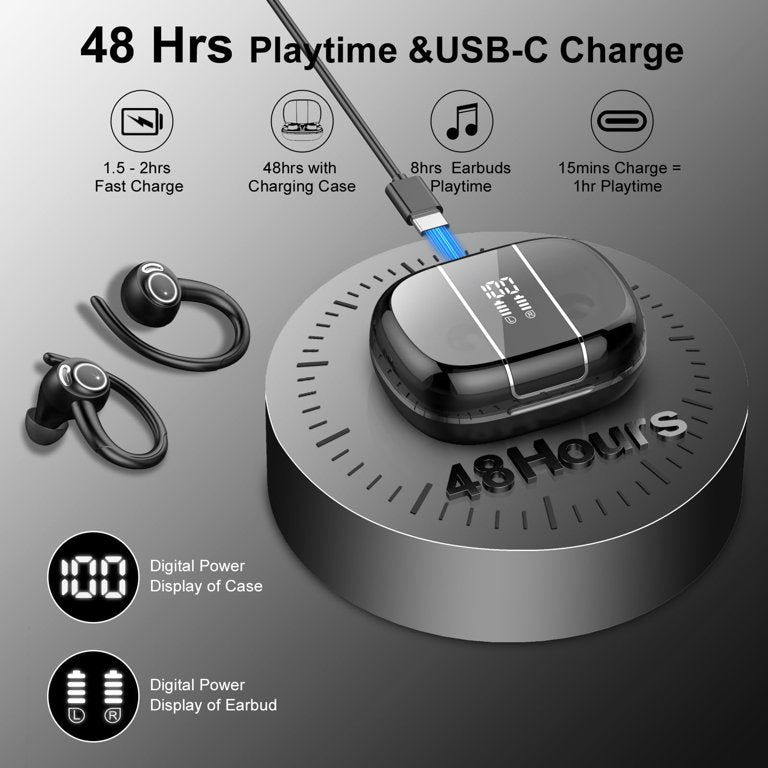 Auriculares inalámbricos VKROBAG V90 Bluetooth 5.3 Sports IP7.