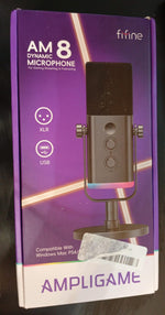 Micrófono Fifine AM8 dinámico XLR/USB para podcasts (USADO)