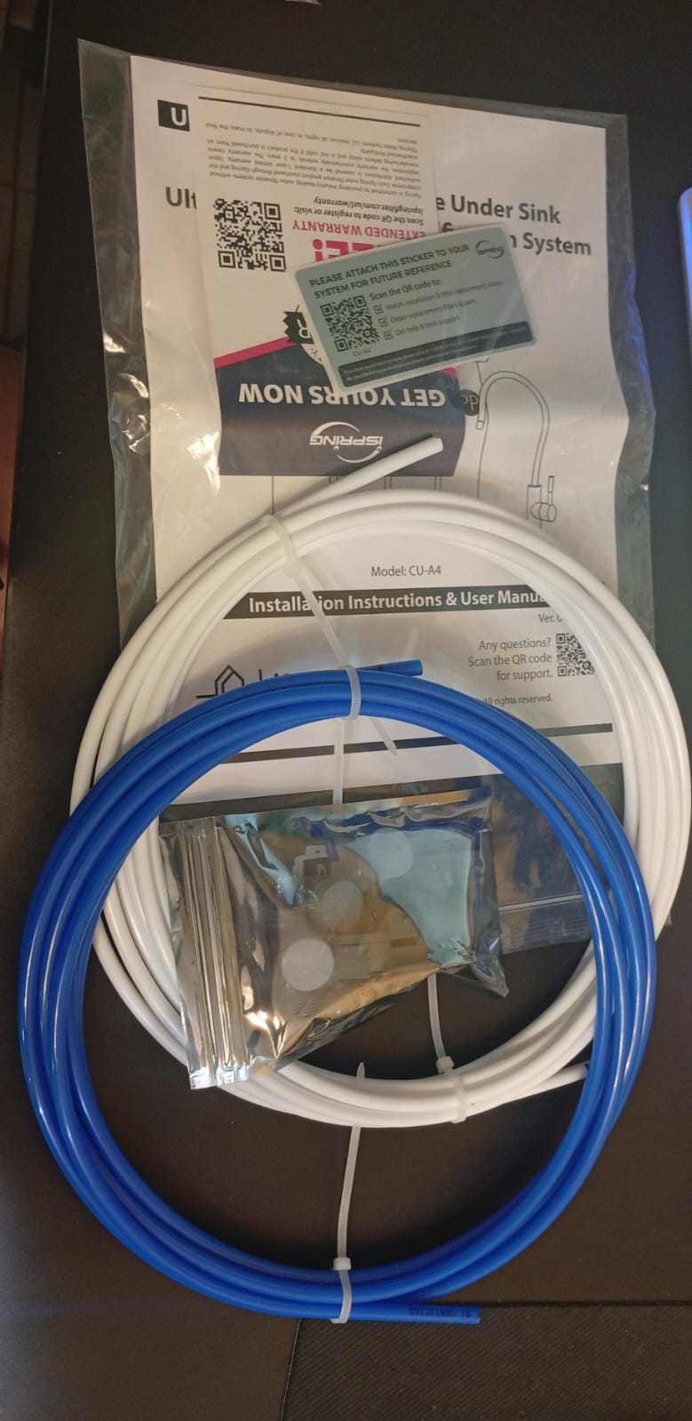 Sistema de ultrafiltración de agua, 4 Etapas, con Grifo Cromado.(USADO).