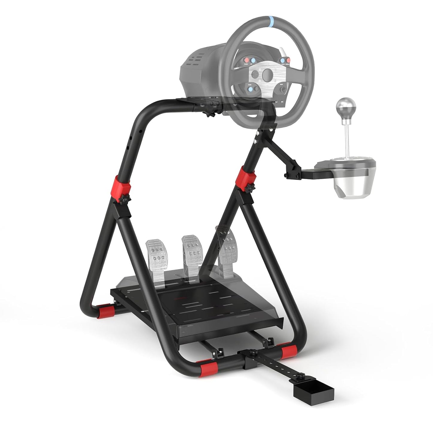 Soporte para volante de carreras, con inclinación ajustable.