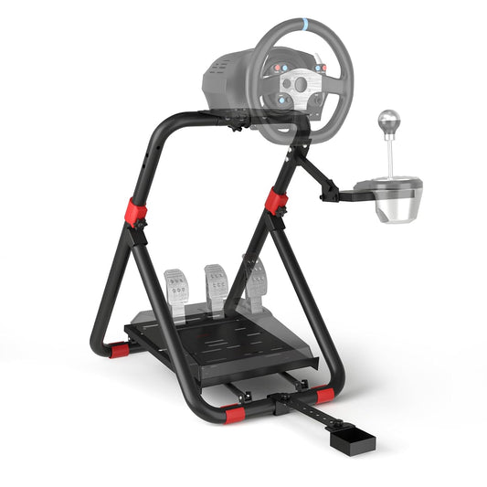 Soporte para volante de carreras, con inclinación ajustable.