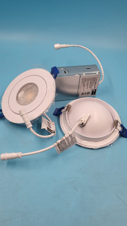 Luces LED Empotrables 4" 9W 5CCT 750LM Cardán  6pz Ozion