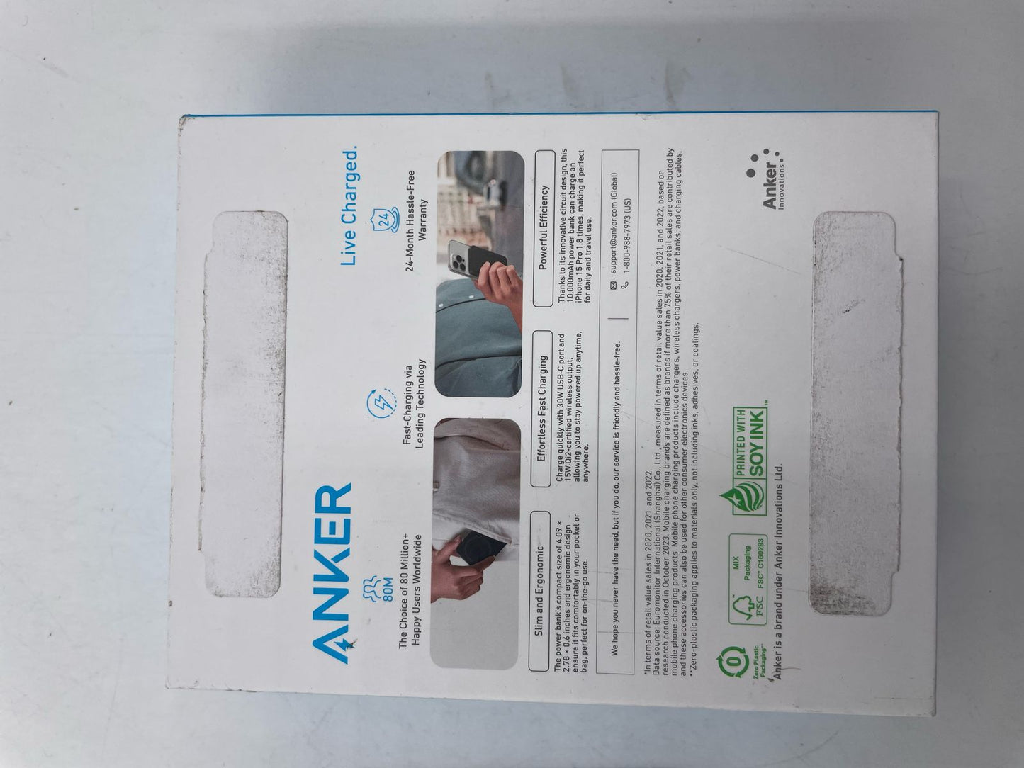 ANKER MAG GO. Bateria recargable portatil. USADA.