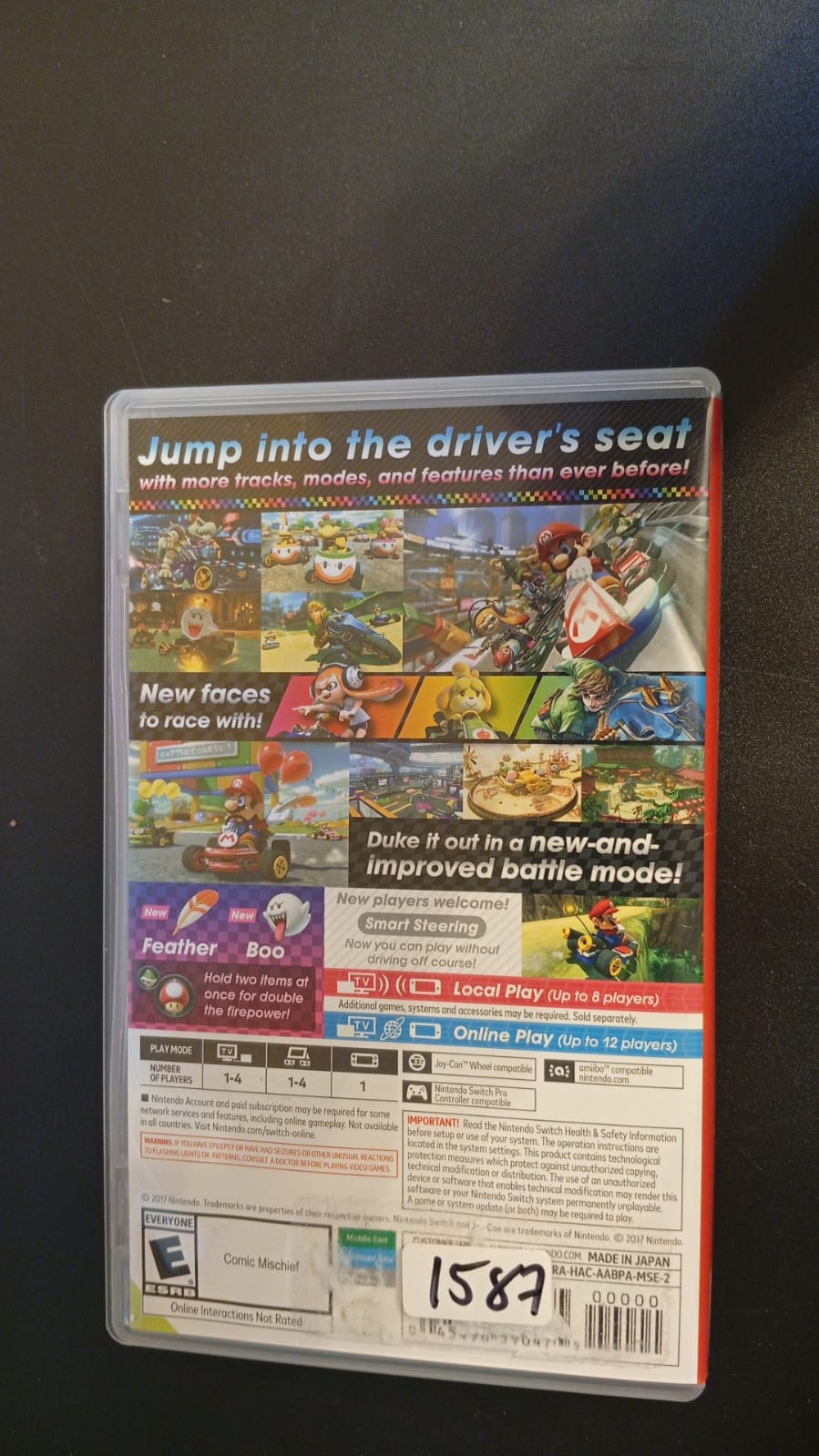 Mario Kart 8 Deluxe, Standard Edit, para Nintendo Switch, (USADO).