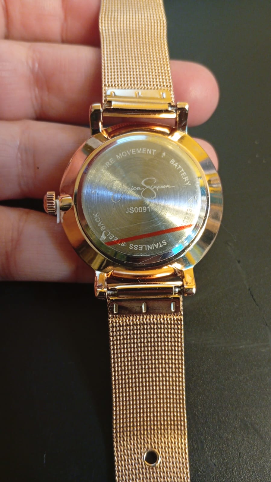 Reloj de pulsera analógico de cuarzo para mujer, (DETALLE).