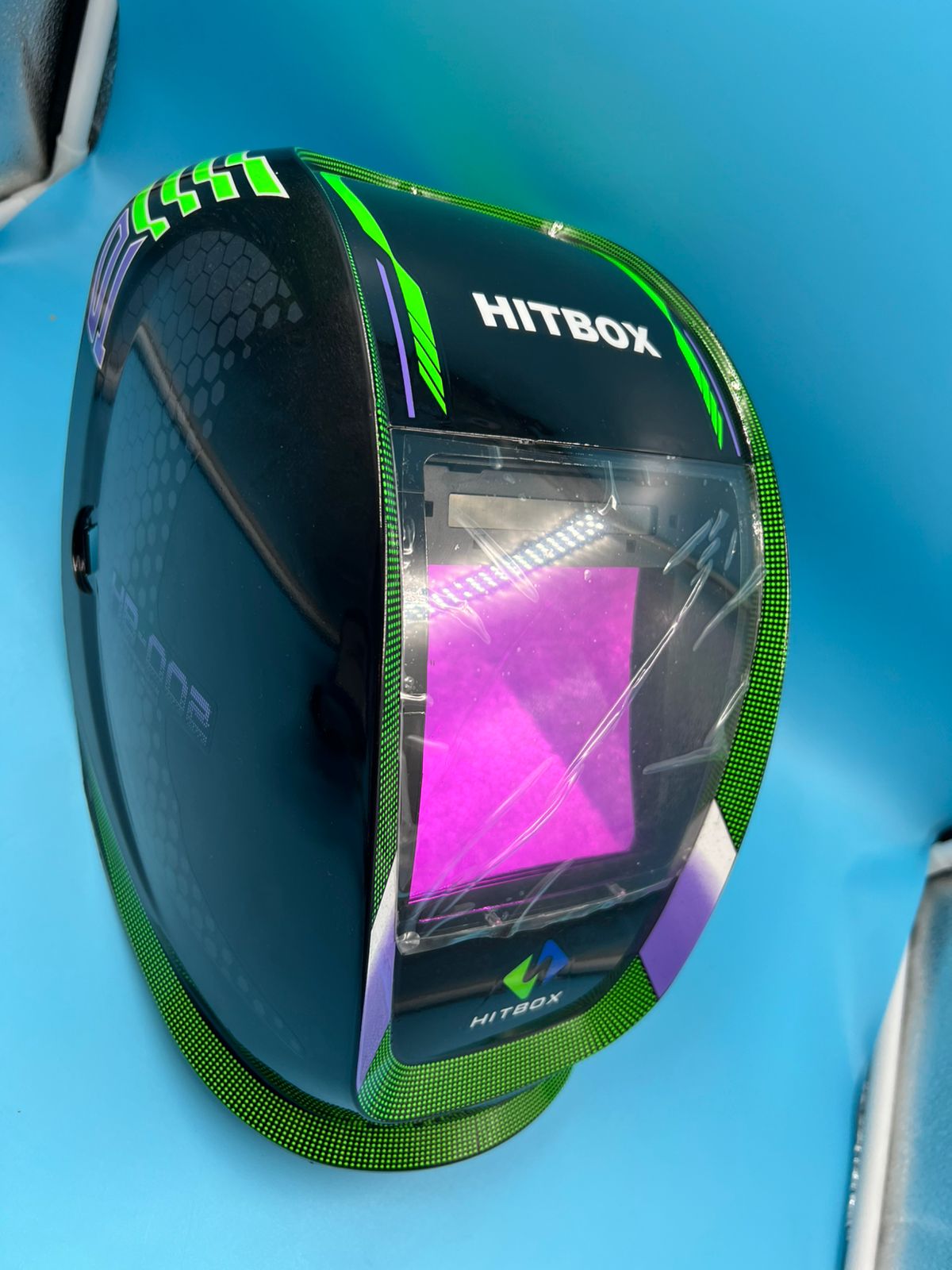 Casco de soldadura eléctrica pantalla HB002 puerto USB