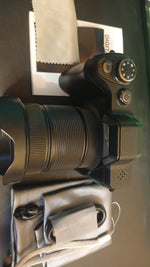 Cámara digital 4K para fotografía, pantalla 180°-3", zoom 16X, 32 GB