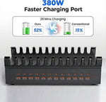 Estación de carga USB 380W 24 Puertos múltiples dispositivos