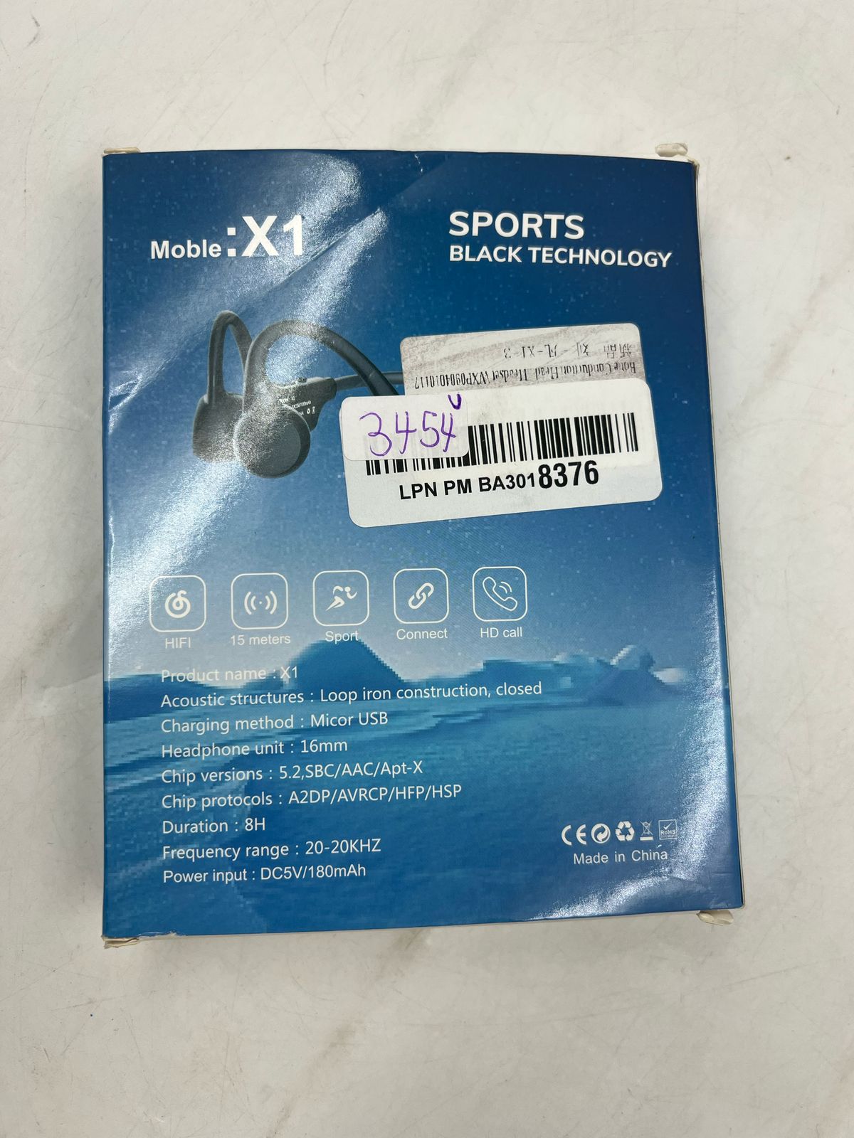 Audífonos Inalámbricos Deporte X1 (USADO)