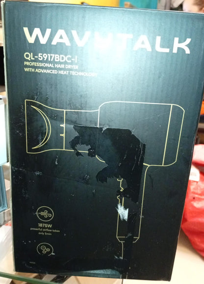 Wavytalk Secador de pelo con difusor, 3 accesorios, ionico.