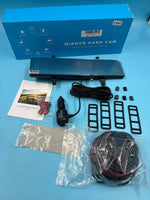 Dash Cam Espejo 12″ Frontal y Trasera 1080p 64 GB