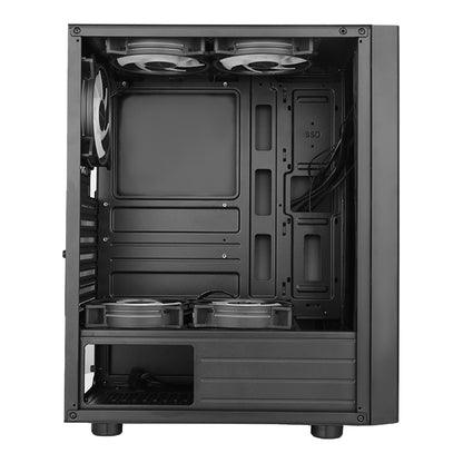 Gabinete Eagle Warrior Loop RGB, Cristal Templado, ATX, Micro ATX