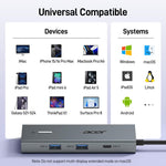 Estacion Carga Acer USB-C 100W Dual HDMI 4K Multi
