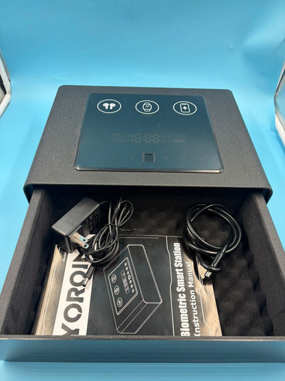 Caja Fuerte Yorqimi Biométrica 3 En 1 Con Cargador