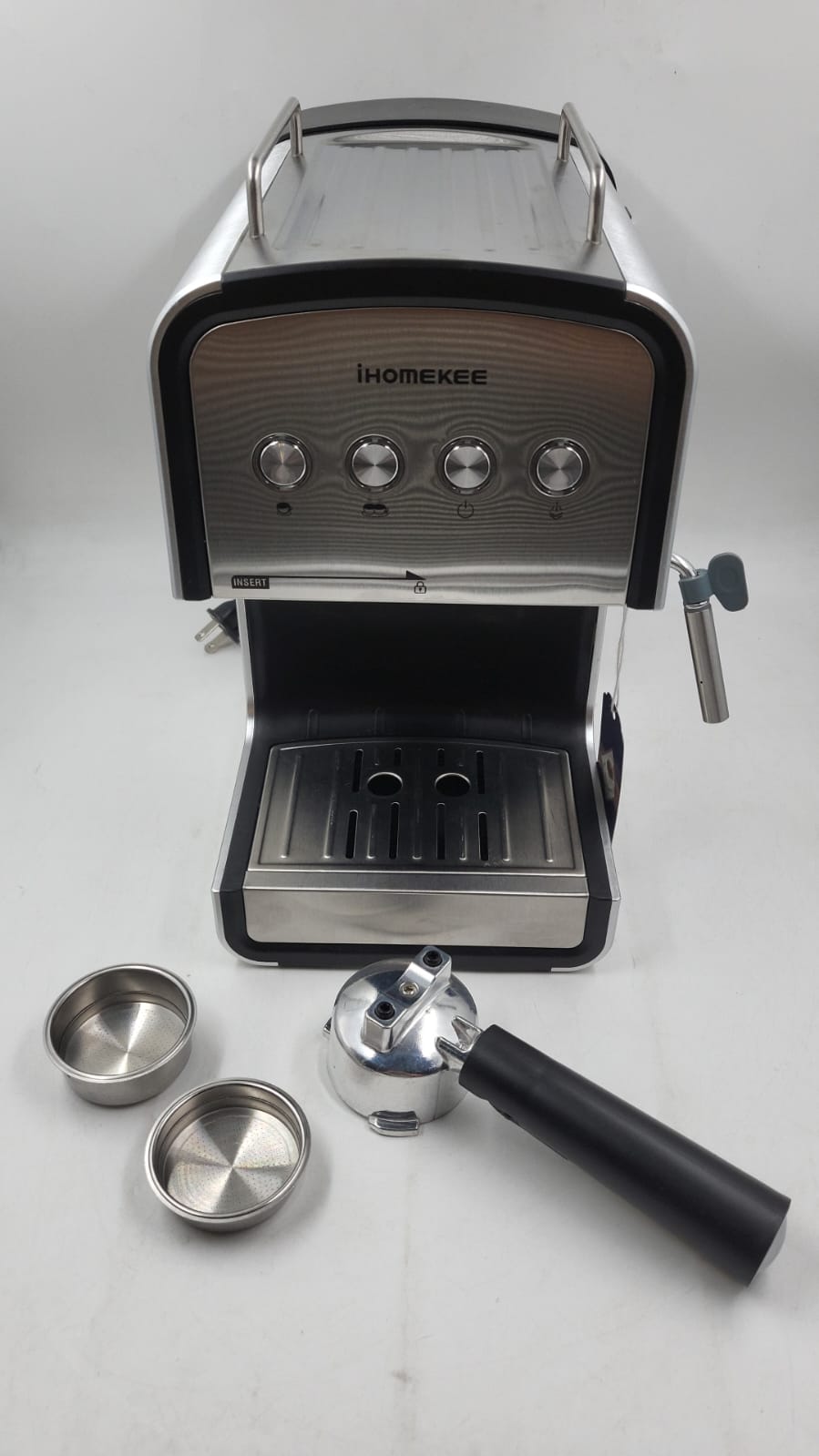 Cafetera EXPRESSO y Café Con Leche, Espumador de Leche, IHOMEKEE