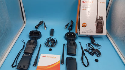 Walkie Talkies Arcshell Recargables 16 Canales UHF