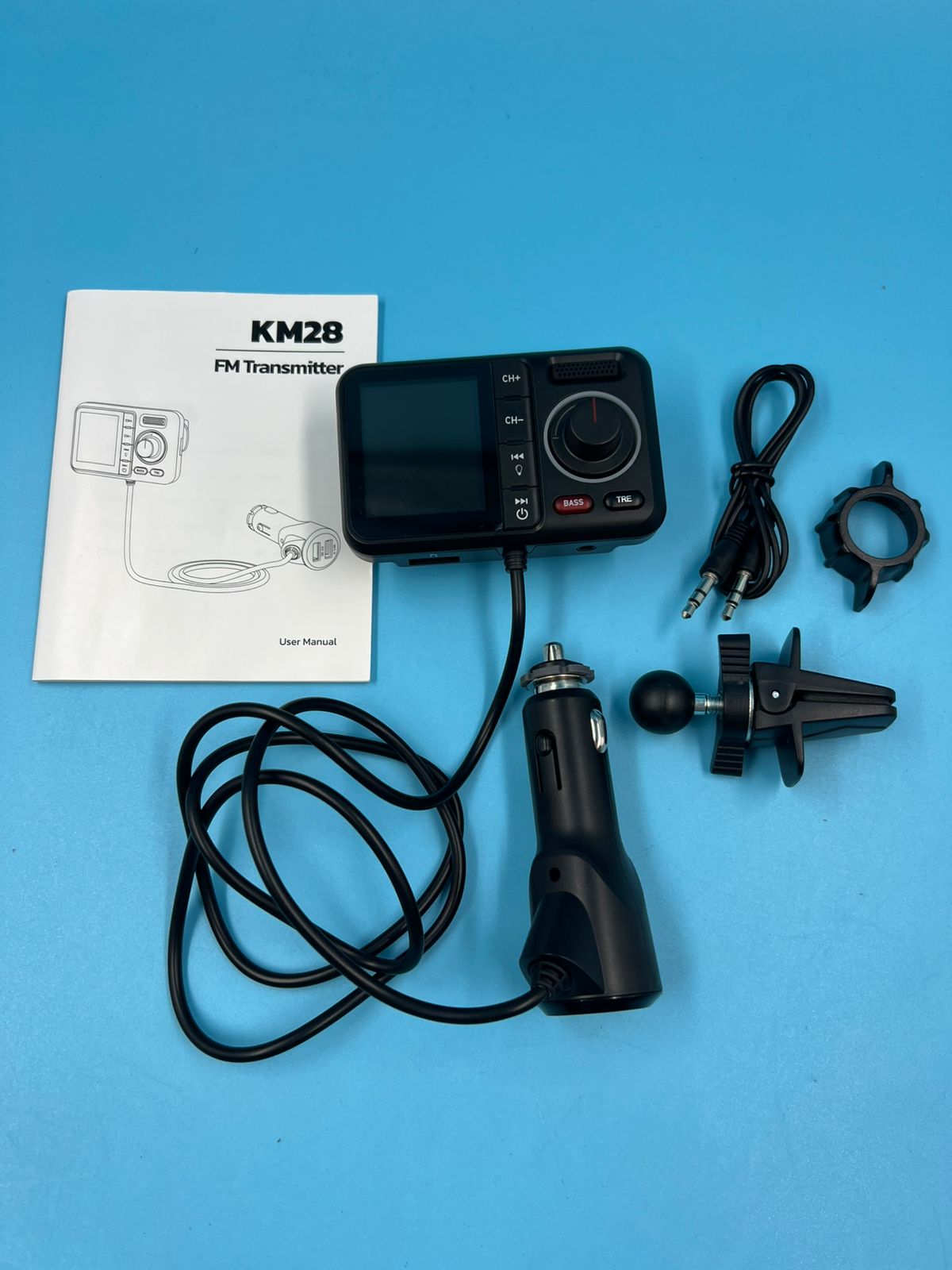 Nulaxy Transmisor FM Bluetooth para coche reproductor música