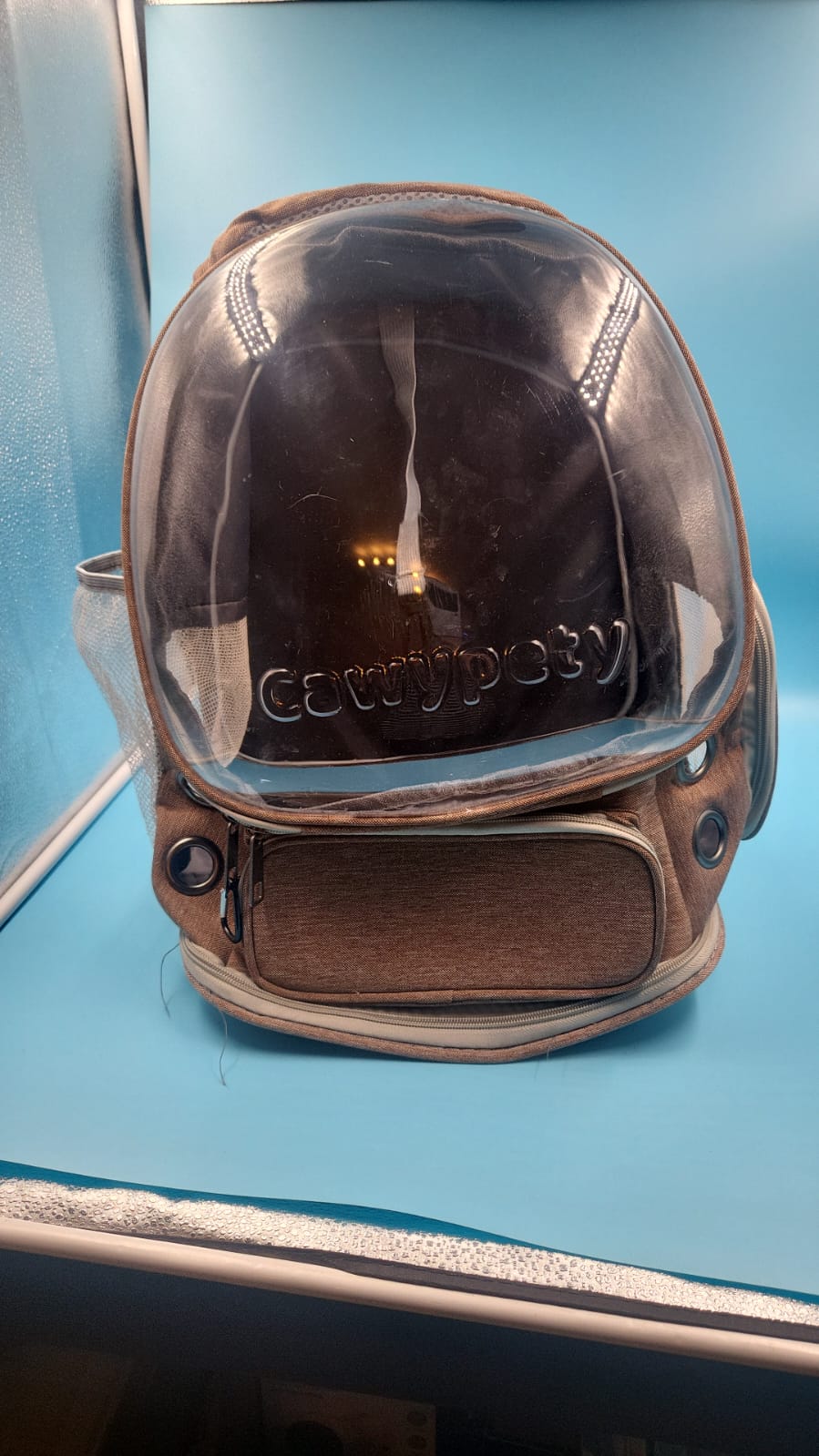 Mochila plegable de Burbujas para Gatitos a gatos medianos, Perros 18 libras.