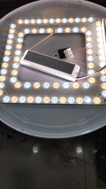 Lámpara de Techo LED, 50cm de diámetro, con control remoto, regulable.
