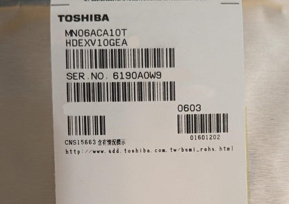Disco Duro Interno, Toshiba MN06ACA10T, 10TB 3.5INCH SATA 7200RPM